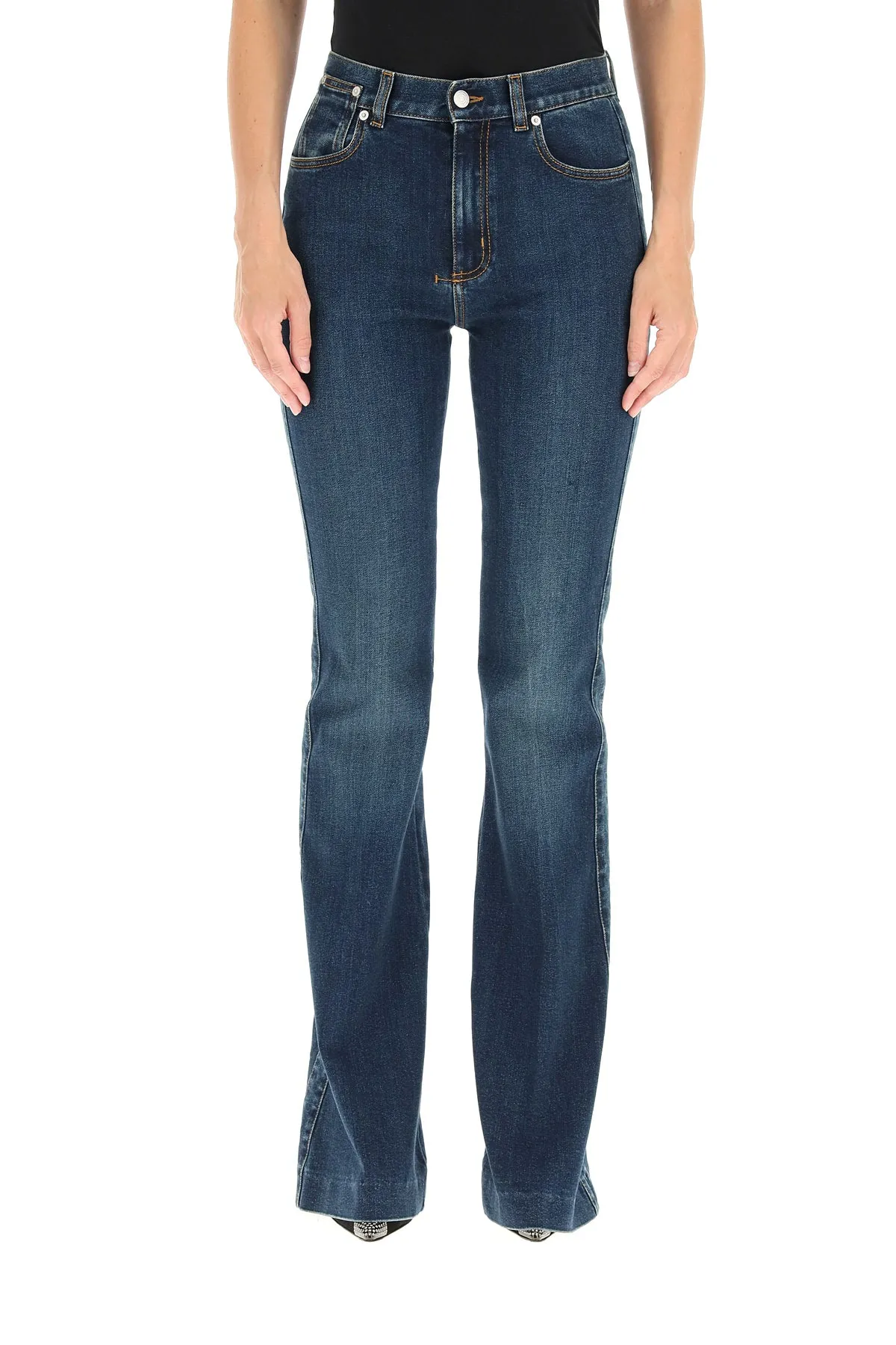 Alexander McQueen High-Waisted Flare Jeans