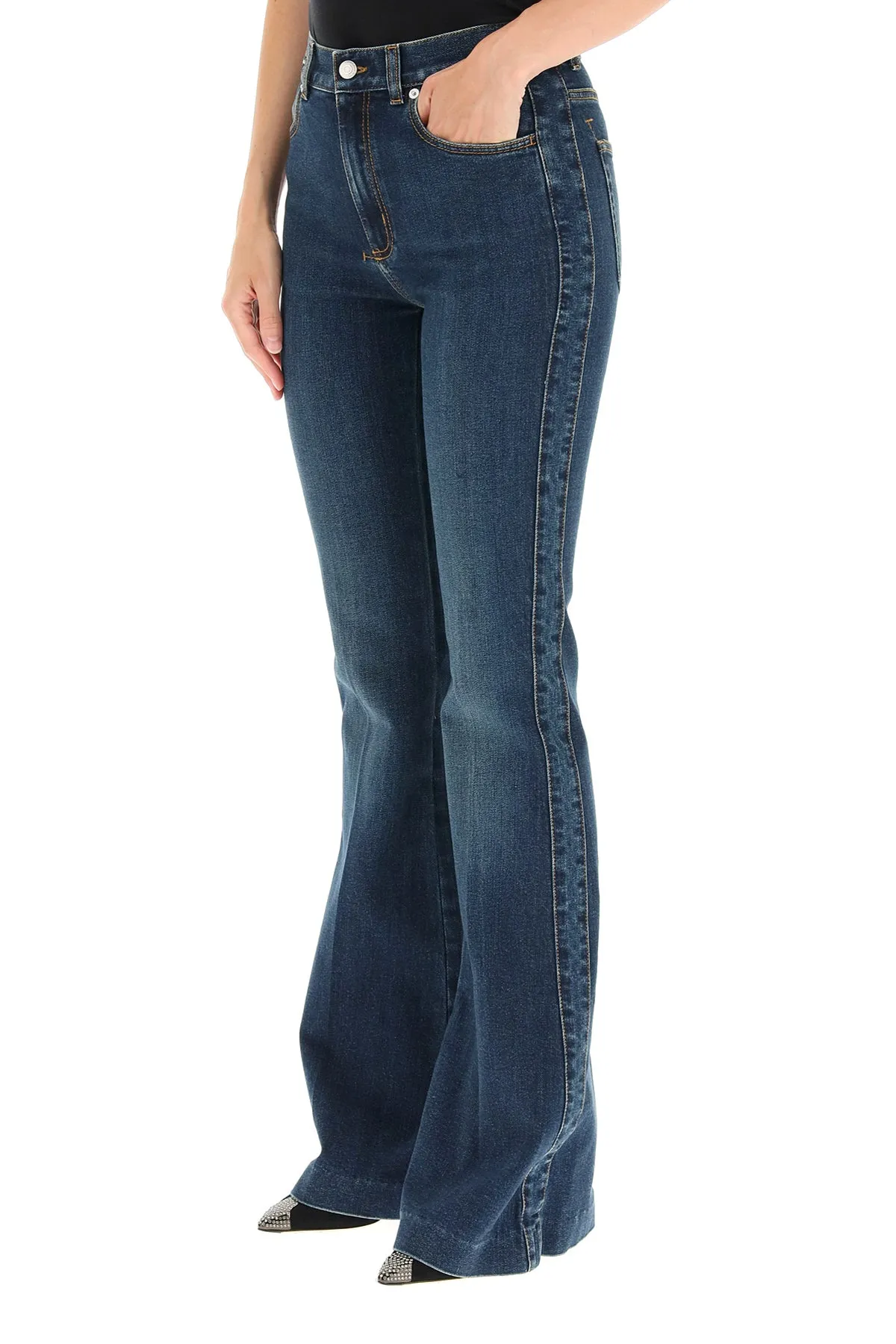 Alexander McQueen High-Waisted Flare Jeans
