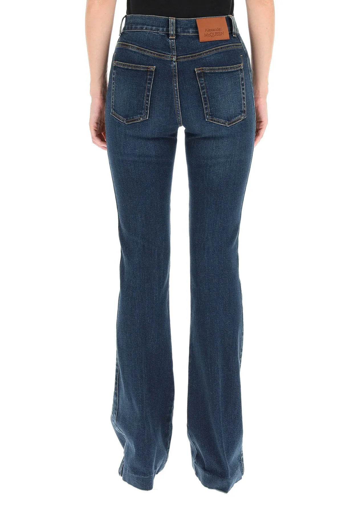 Alexander McQueen High-Waisted Flare Jeans