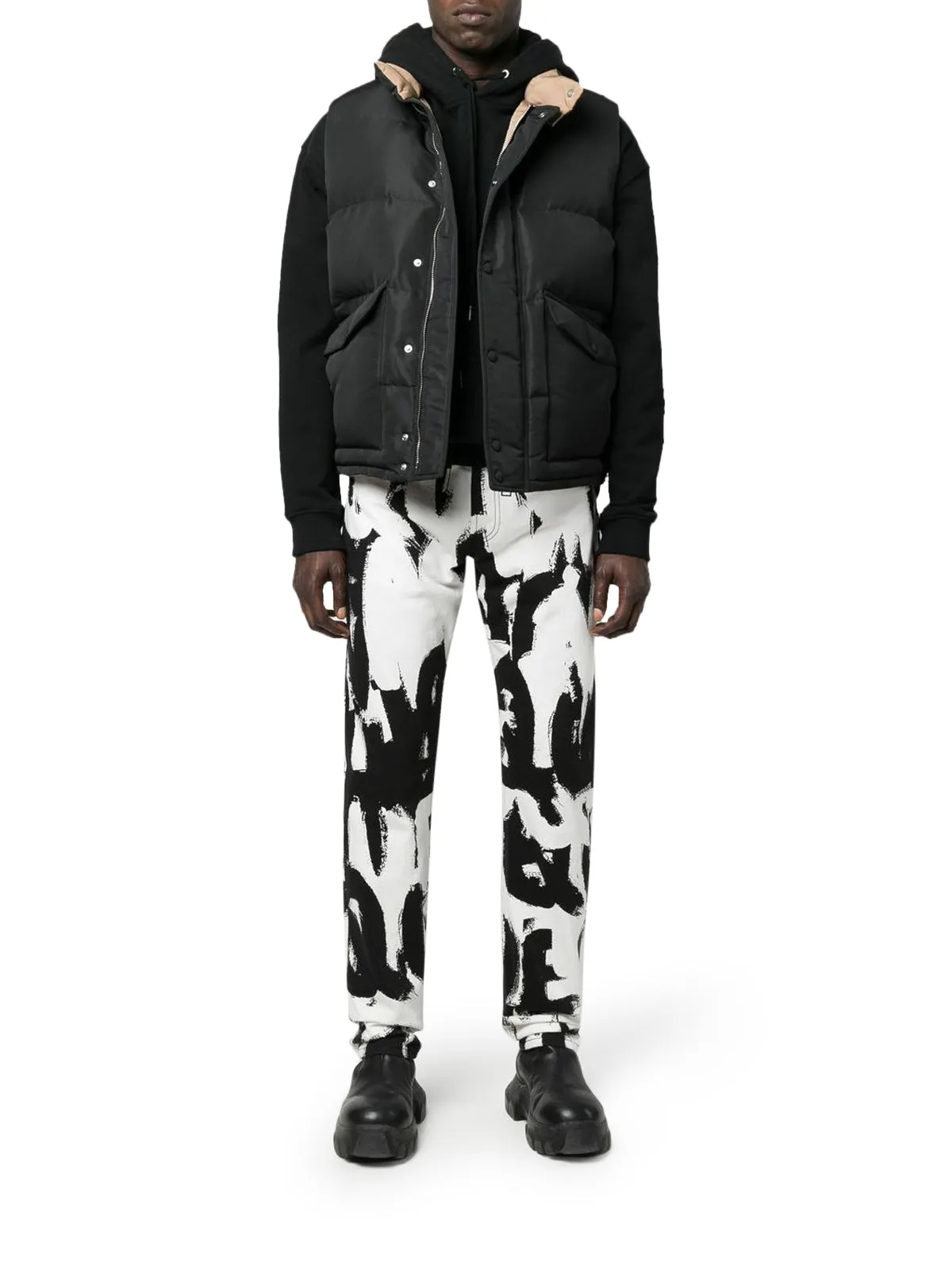 Alexander McQueen Printed High-Rise Pants