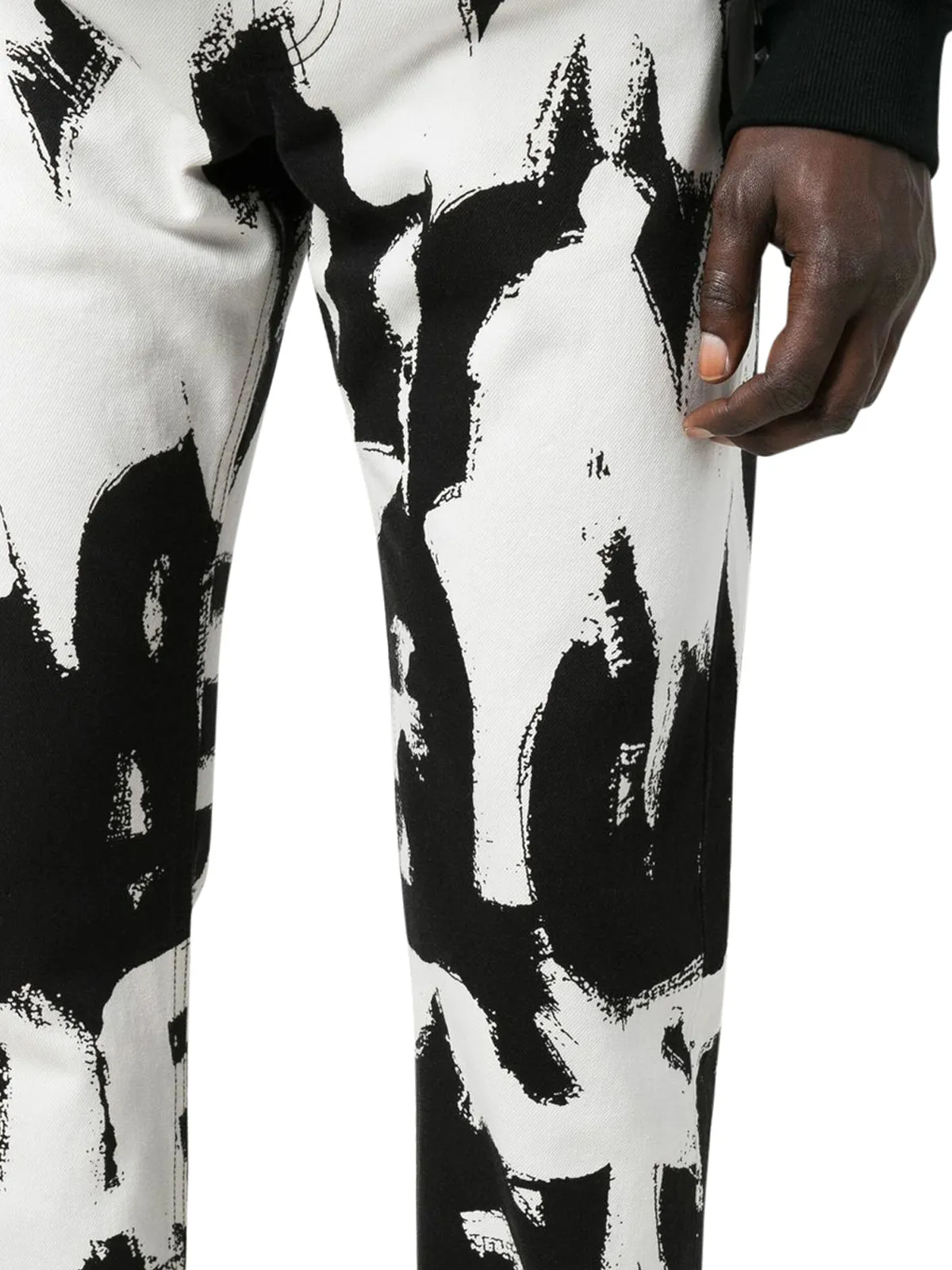 Alexander McQueen Printed High-Rise Pants