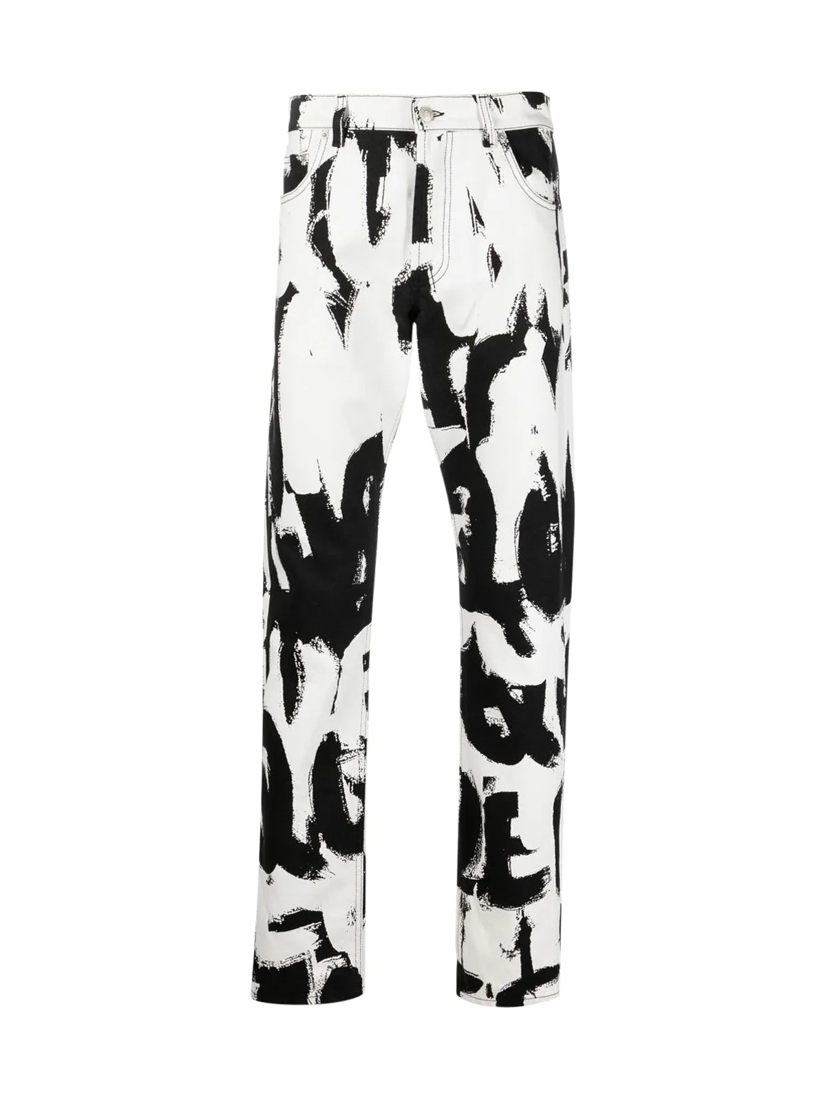 Alexander McQueen Printed High-Rise Pants