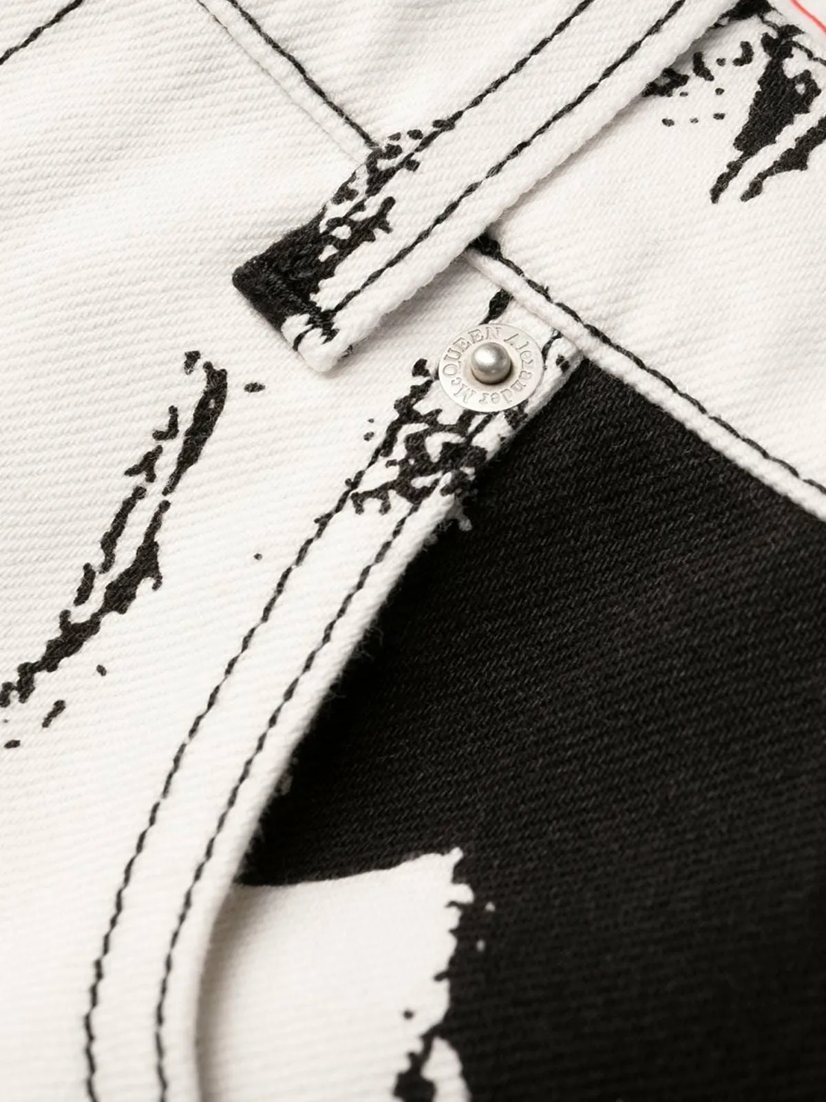 Alexander McQueen Printed High-Rise Pants
