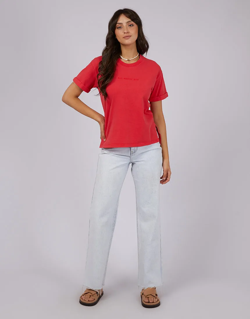 All About Eve AAE Washed Tee Red