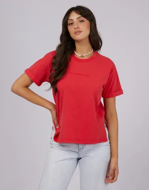 All About Eve AAE Washed Tee Red