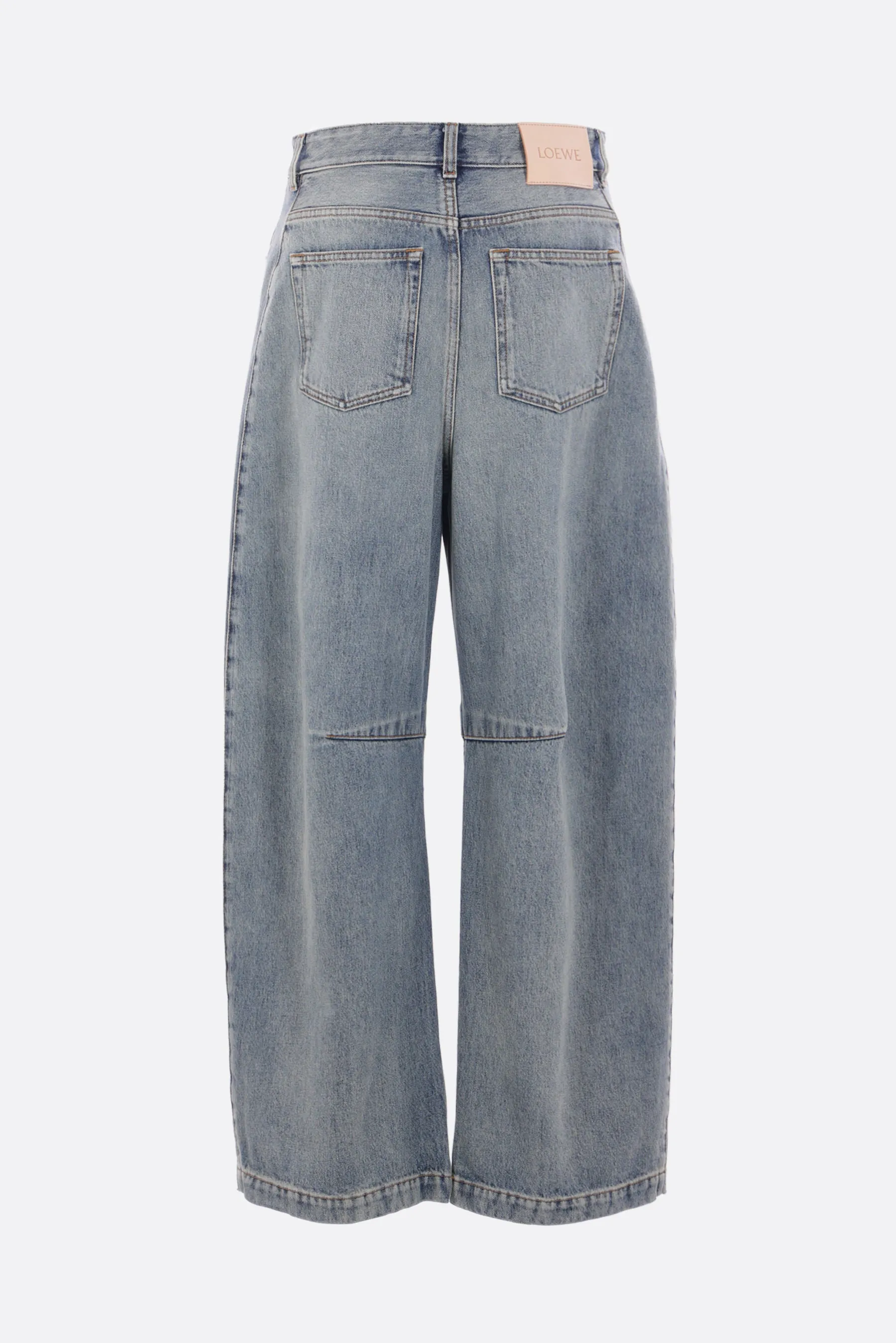 Anagram barrel jeans in denim