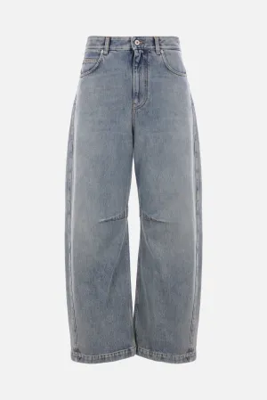 Anagram barrel jeans in denim