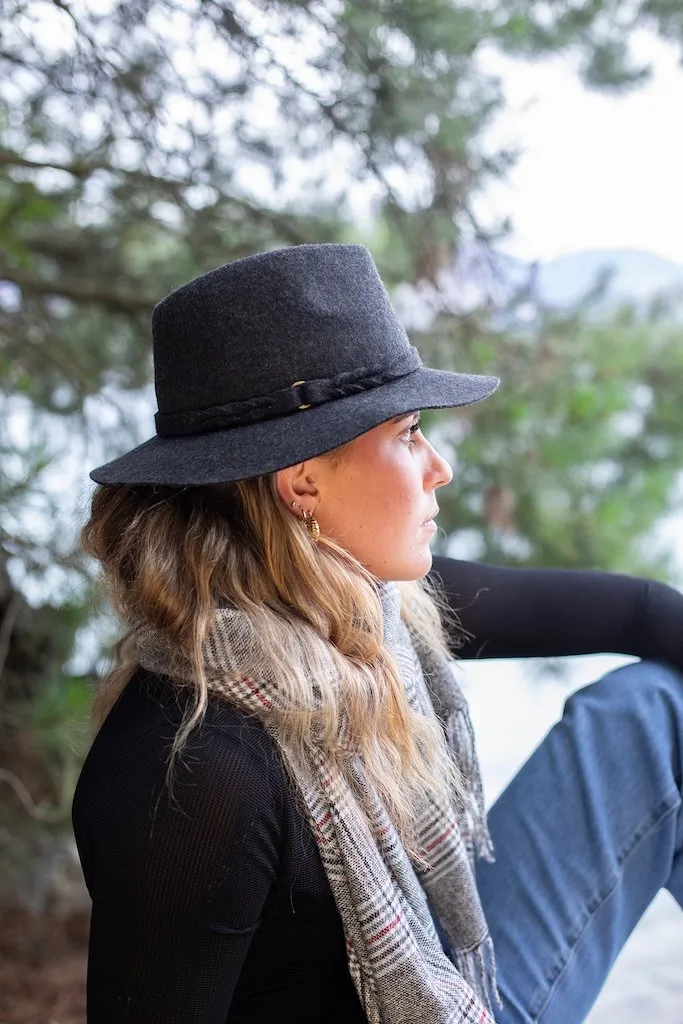 Antler Jackson Fedora Charcoal