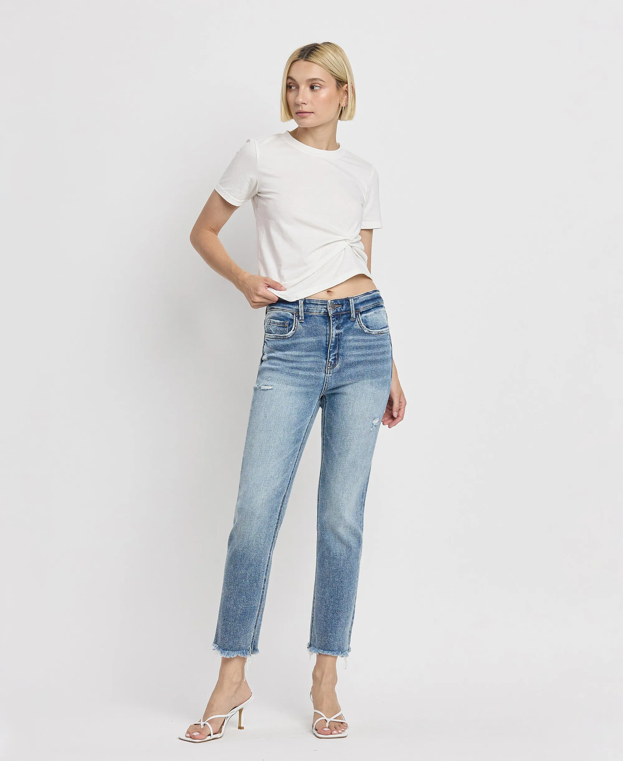 Aspiration - High Rise Slim Straight Jeans