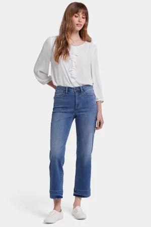 Bailey Relaxed Straight Ankle Jeans - Bilbao Crest