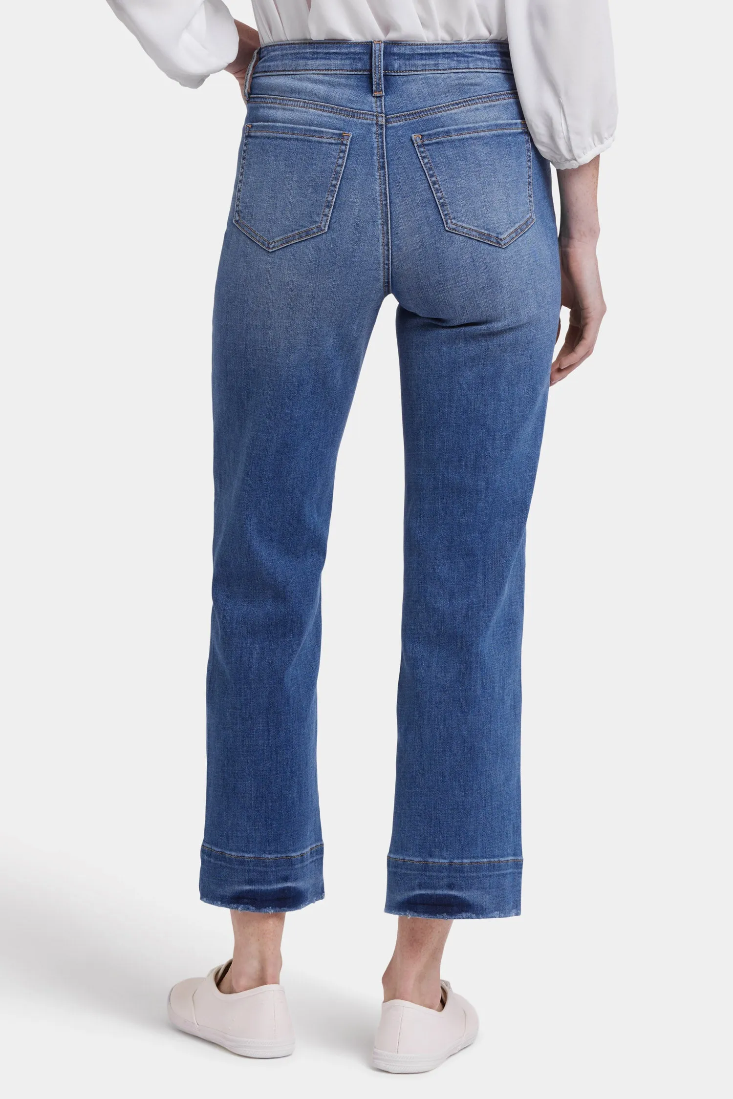 Bailey Relaxed Straight Ankle Jeans - Bilbao Crest