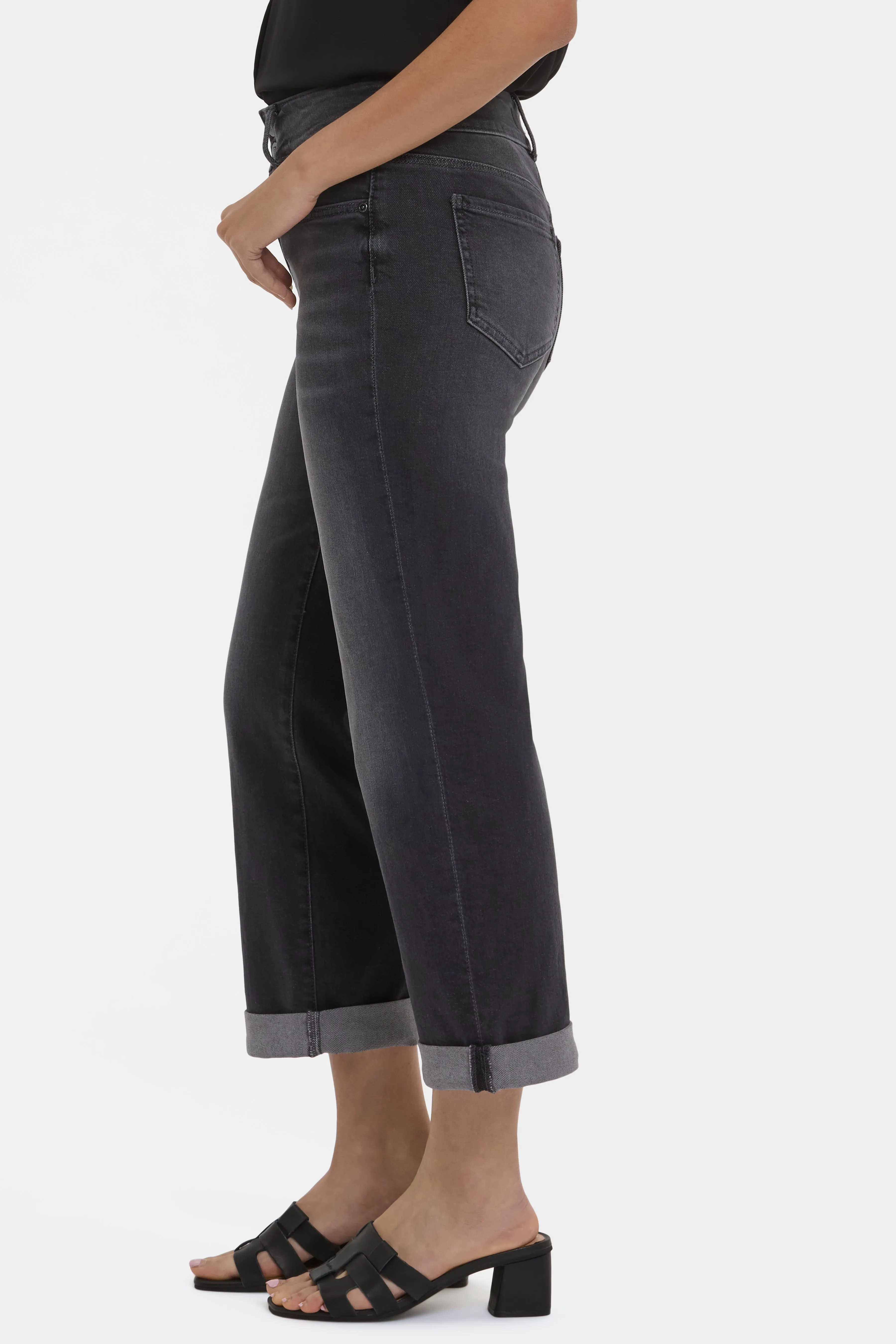 Bailey Relaxed Straight Crop Jeans - Castile Dream