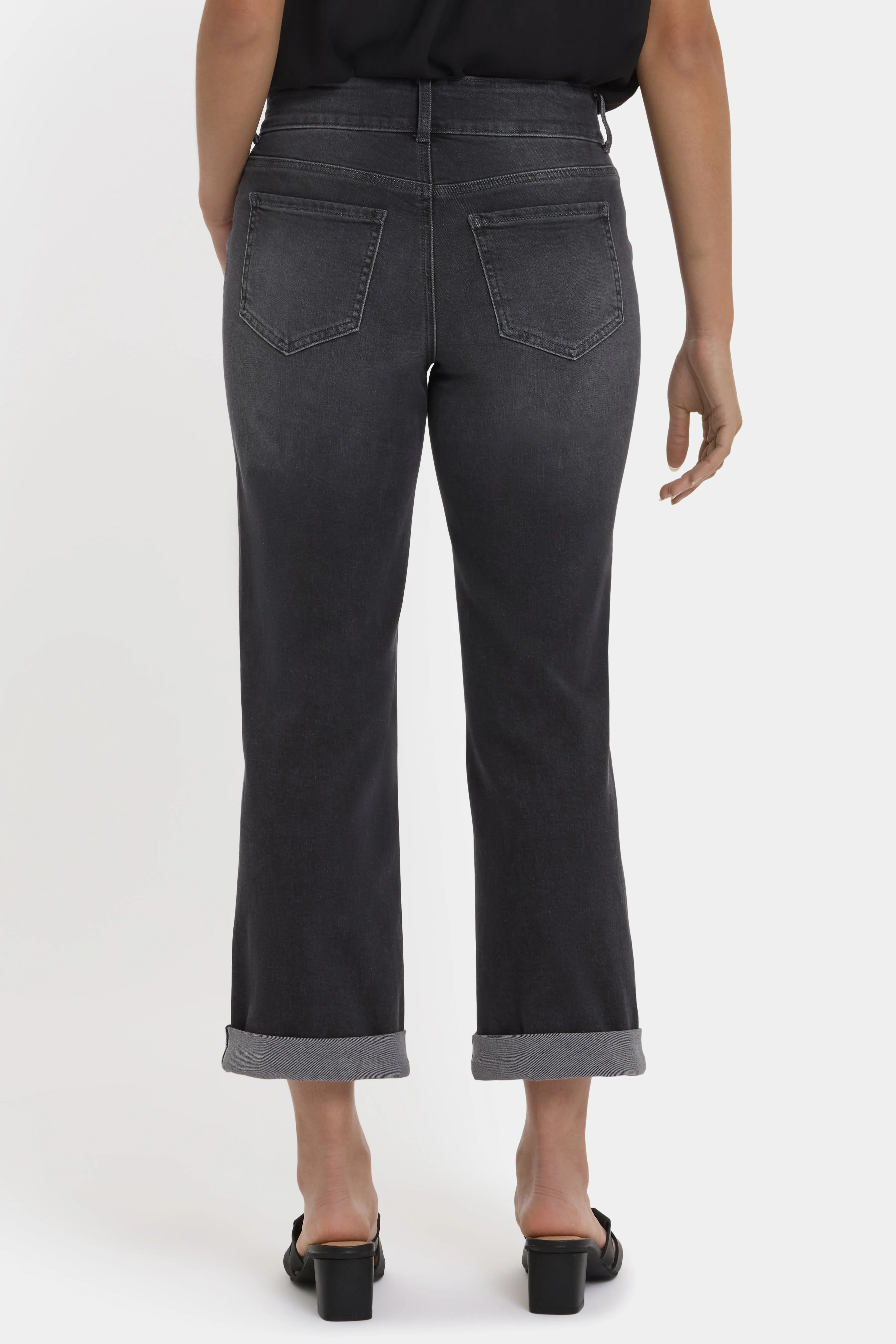 Bailey Relaxed Straight Crop Jeans - Castile Dream