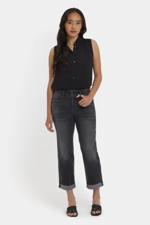 Bailey Relaxed Straight Crop Jeans - Castile Dream