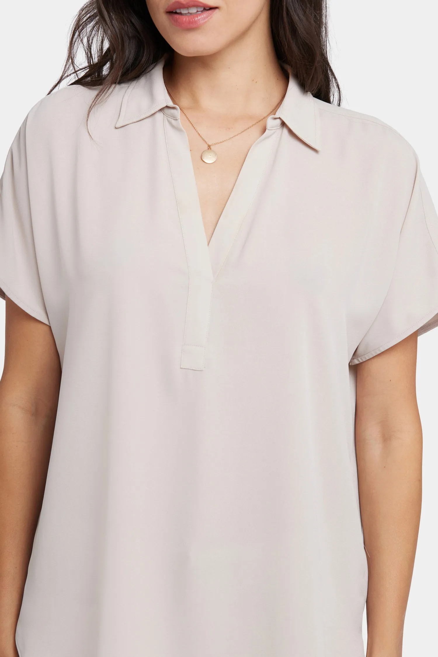 Becky Short Sleeved Blouse - Feather