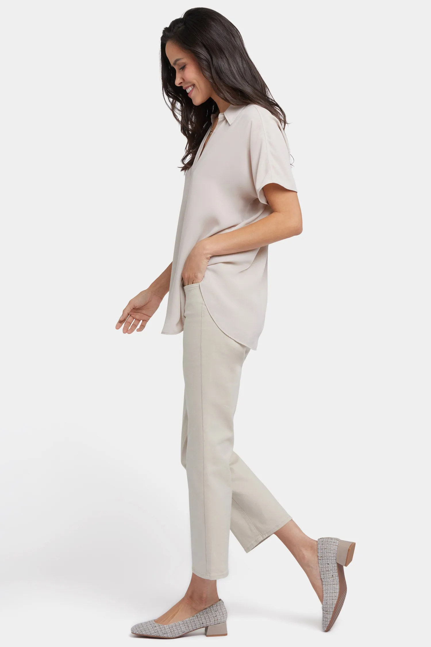 Becky Short Sleeved Blouse - Feather