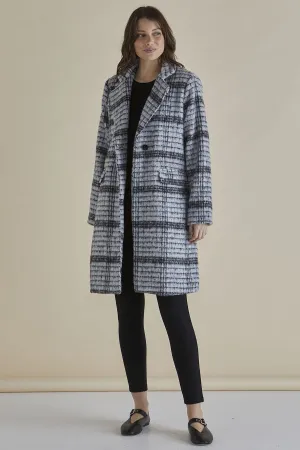 Betty Basics Wanda Coat Mono Chrome