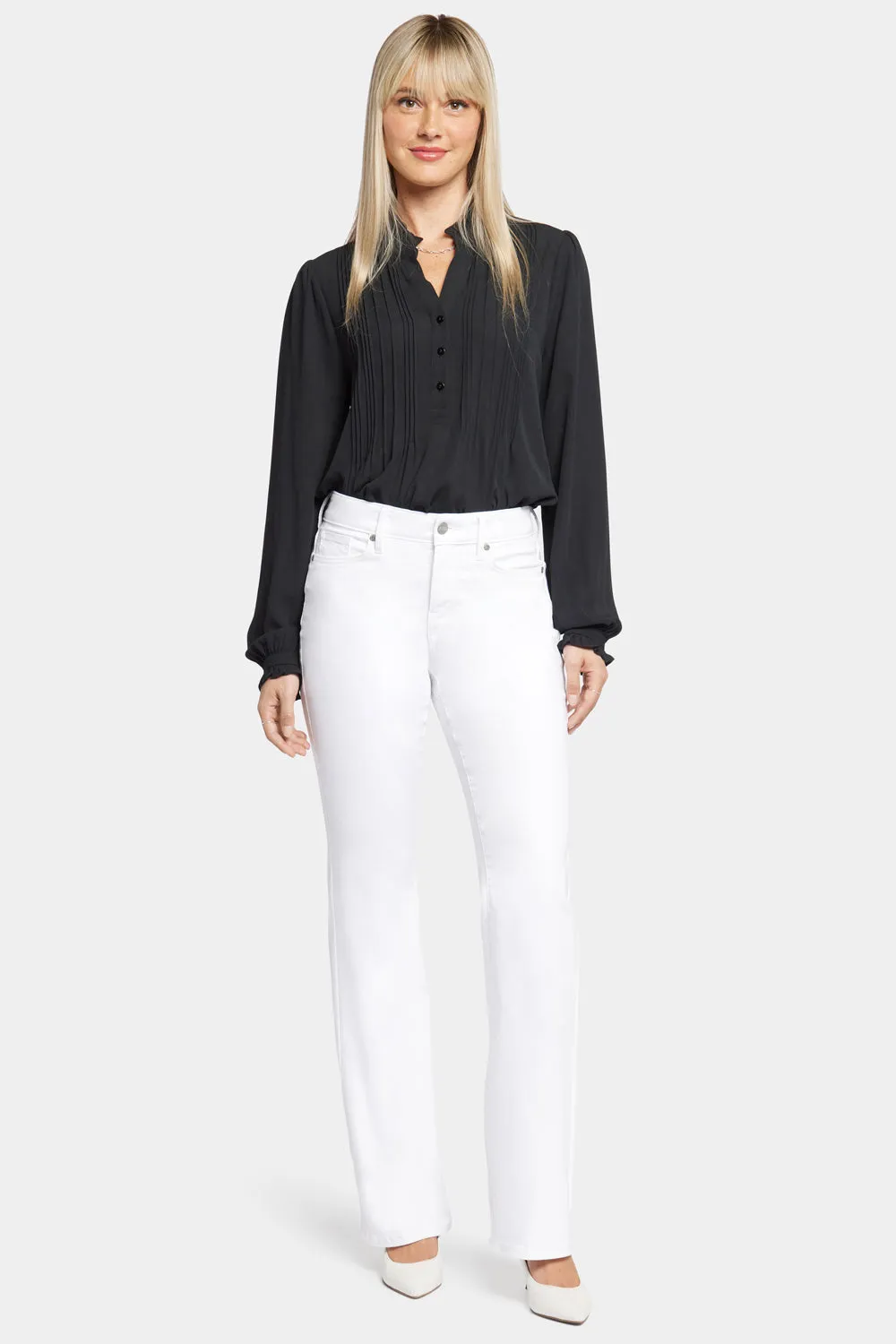 Blake Slim Flared Jeans In Petite - Optic White
