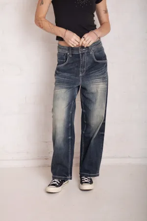 Bleacher Acid Wash Relaxed Biggie Jeans