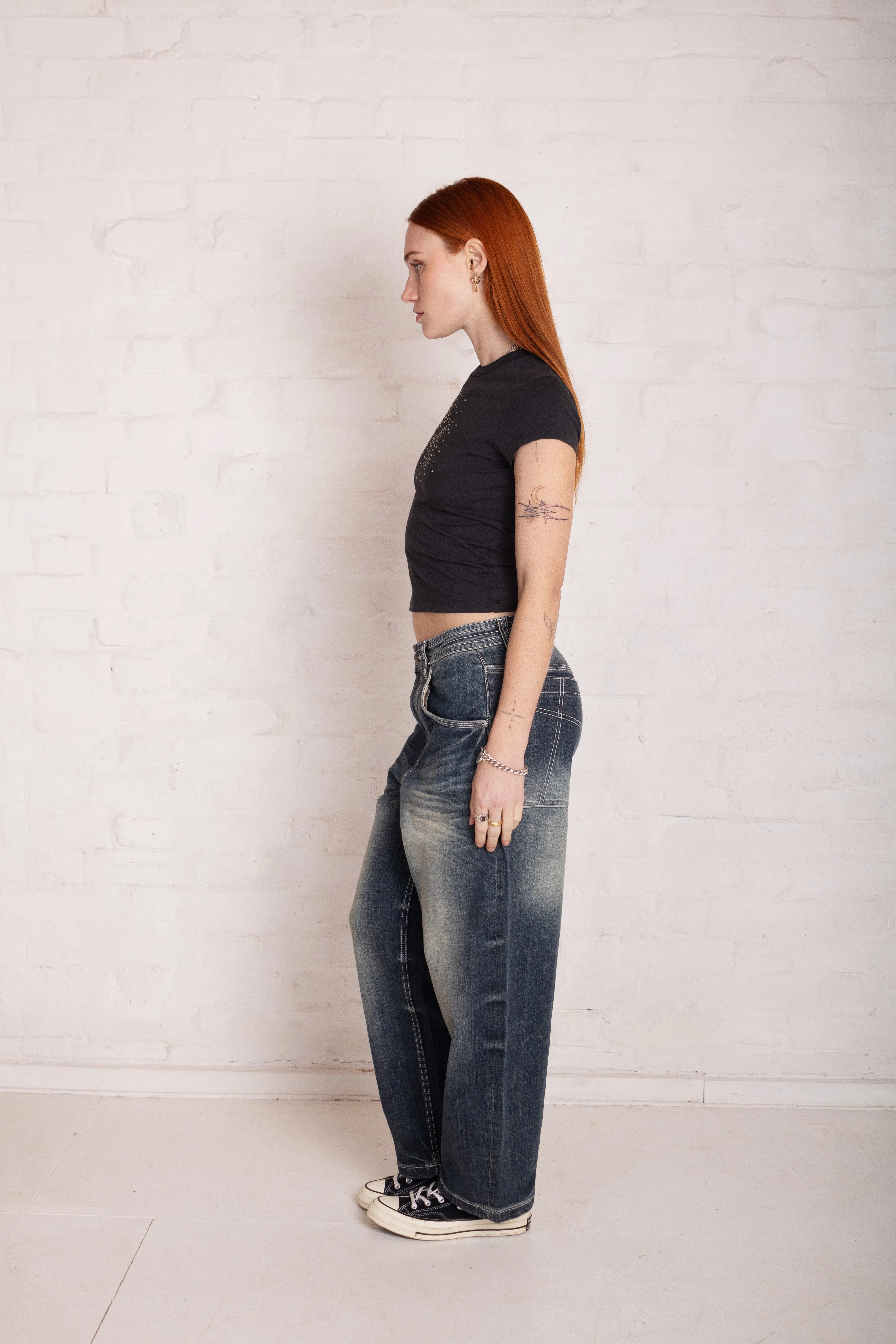 Bleacher Acid Wash Relaxed Biggie Jeans
