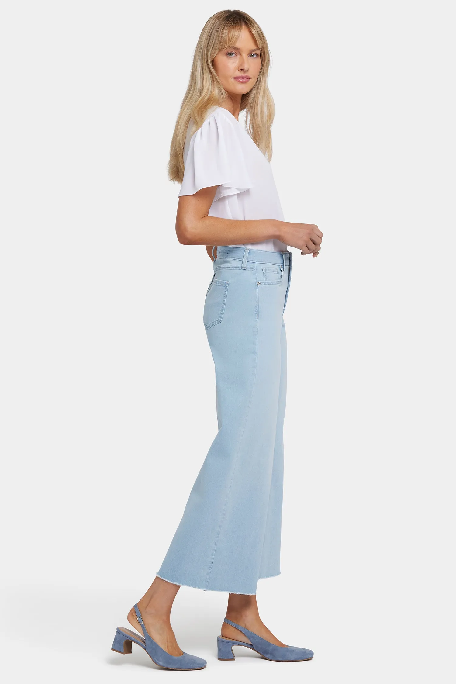 Brodi Wide Leg Ankle Jeans - Clear Waters