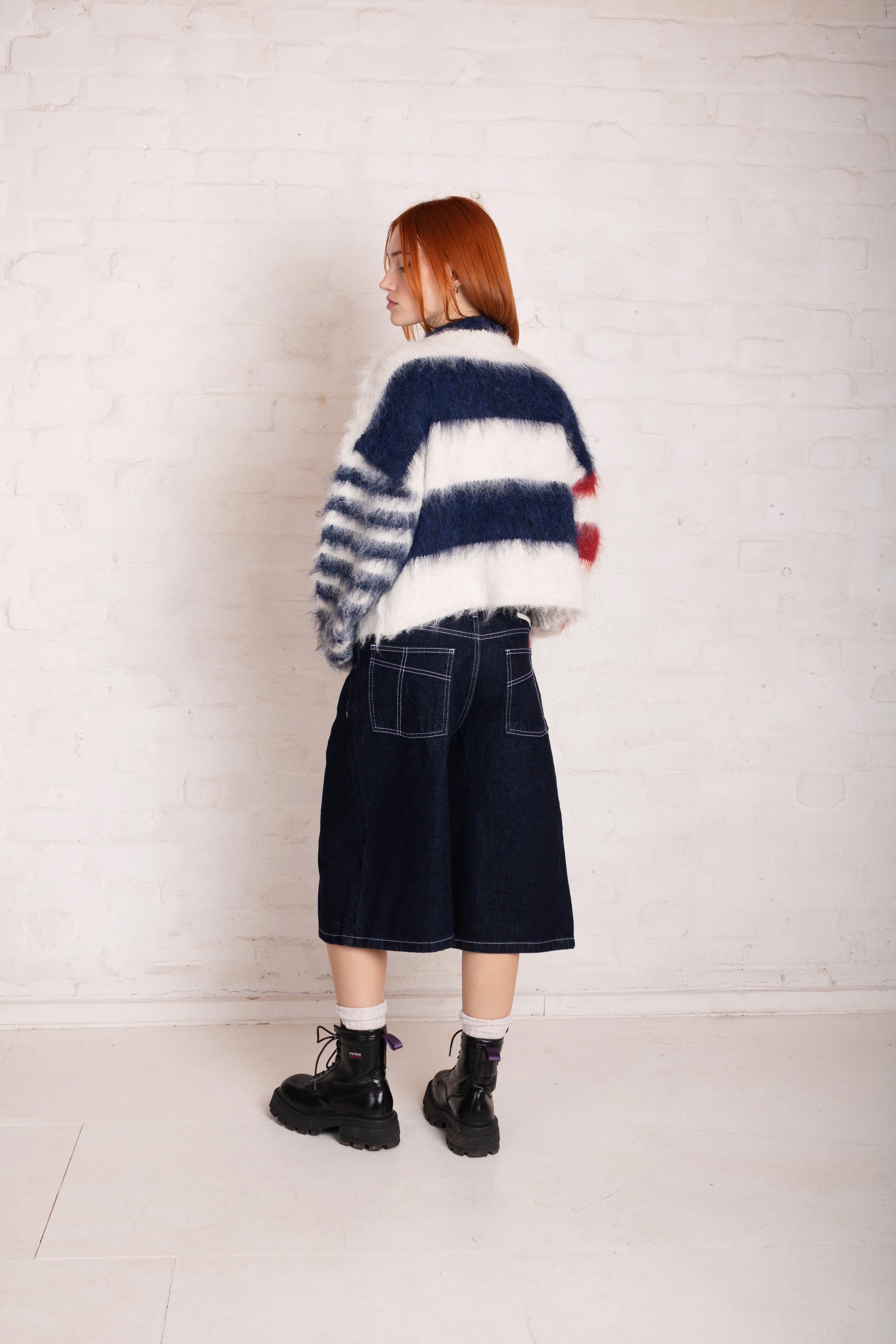 Buttermint Contrast Stripe Knit