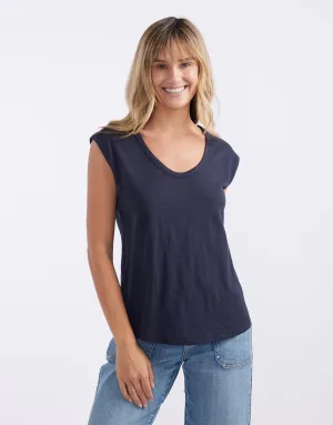 Cali Scoop Tank - Navy