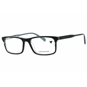 Calvin Klein Jeans Men's Eyeglasses - Black/Smoke Rectangular Frame | CKJ20640 076