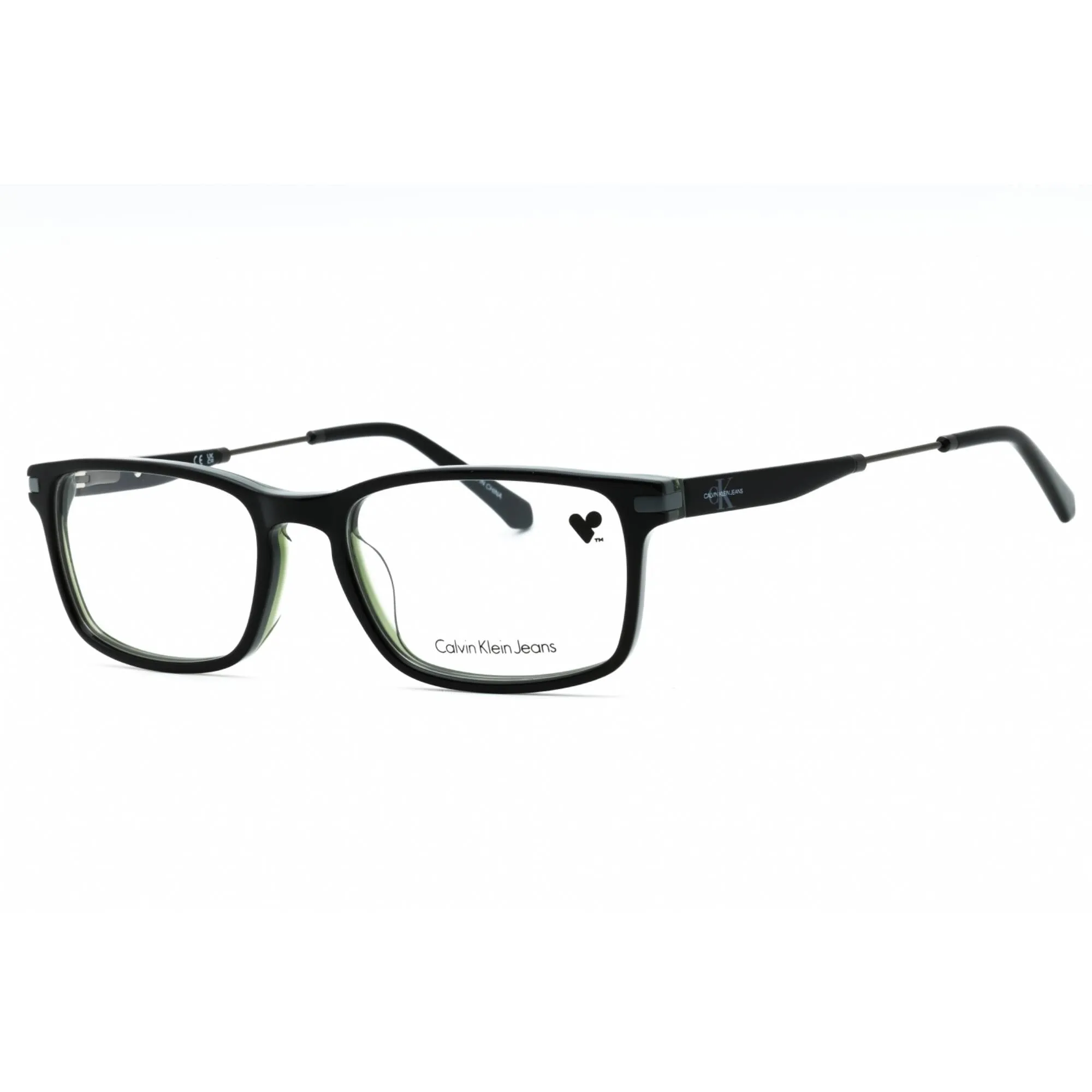 Calvin Klein Jeans Men's Eyeglasses - Black/Stone Rectangular Frame | CKJ18707 075