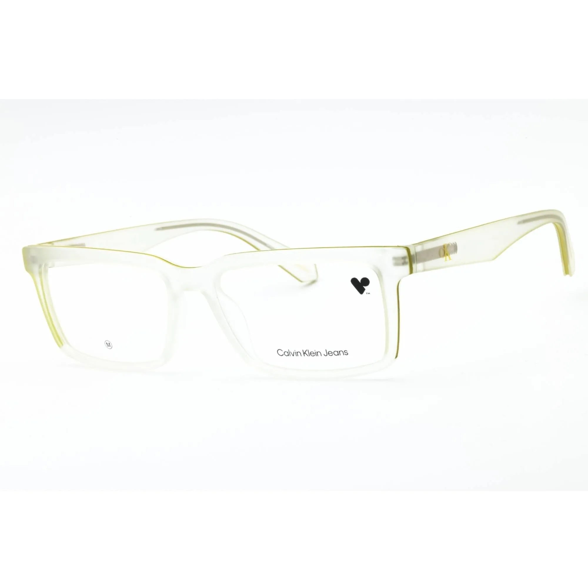 Calvin Klein Jeans Men's Eyeglasses - Crystal Clear Square Shape Frame | CKJ23612 971