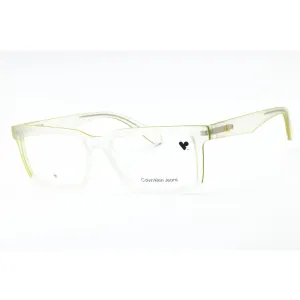 Calvin Klein Jeans Men's Eyeglasses - Crystal Clear Square Shape Frame | CKJ23612 971