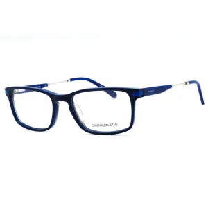Calvin Klein Jeans Men's Eyeglasses - Navy/Cobalt Rectangular Frame | CKJ18707 407