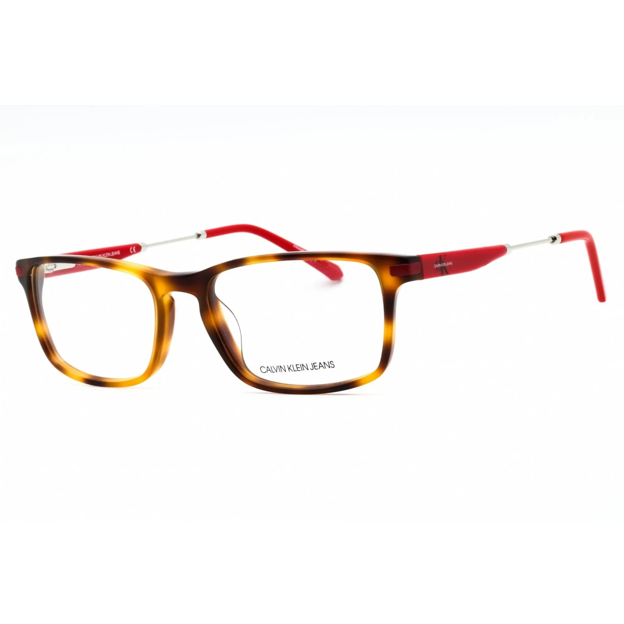 Calvin Klein Jeans Men's Eyeglasses - Soft Tortoise Rectangular Frame | CKJ18707 240
