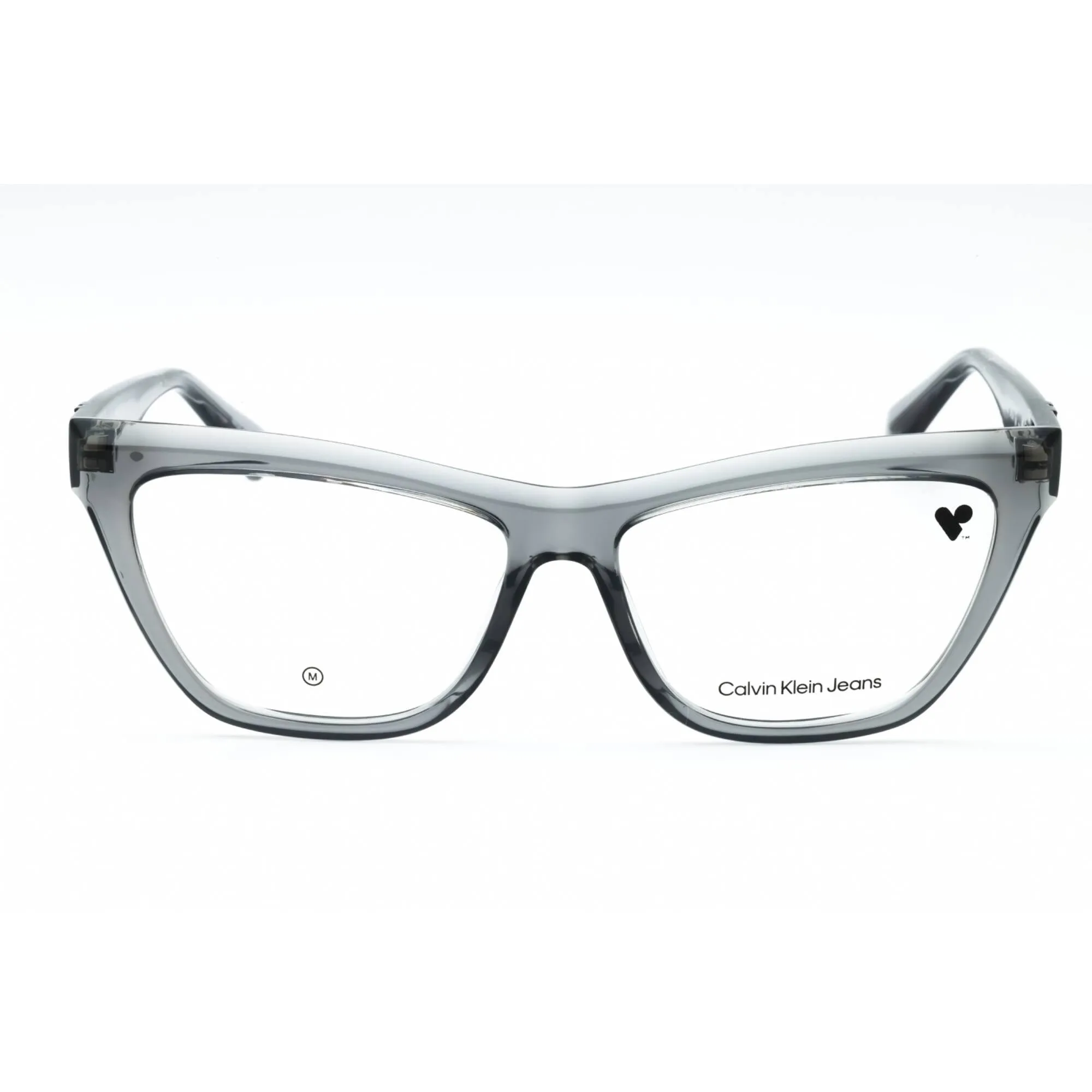 Calvin Klein Jeans Women's Eyeglasses - Grey Full Rim Cat Eye Frame | CKJ23614 050
