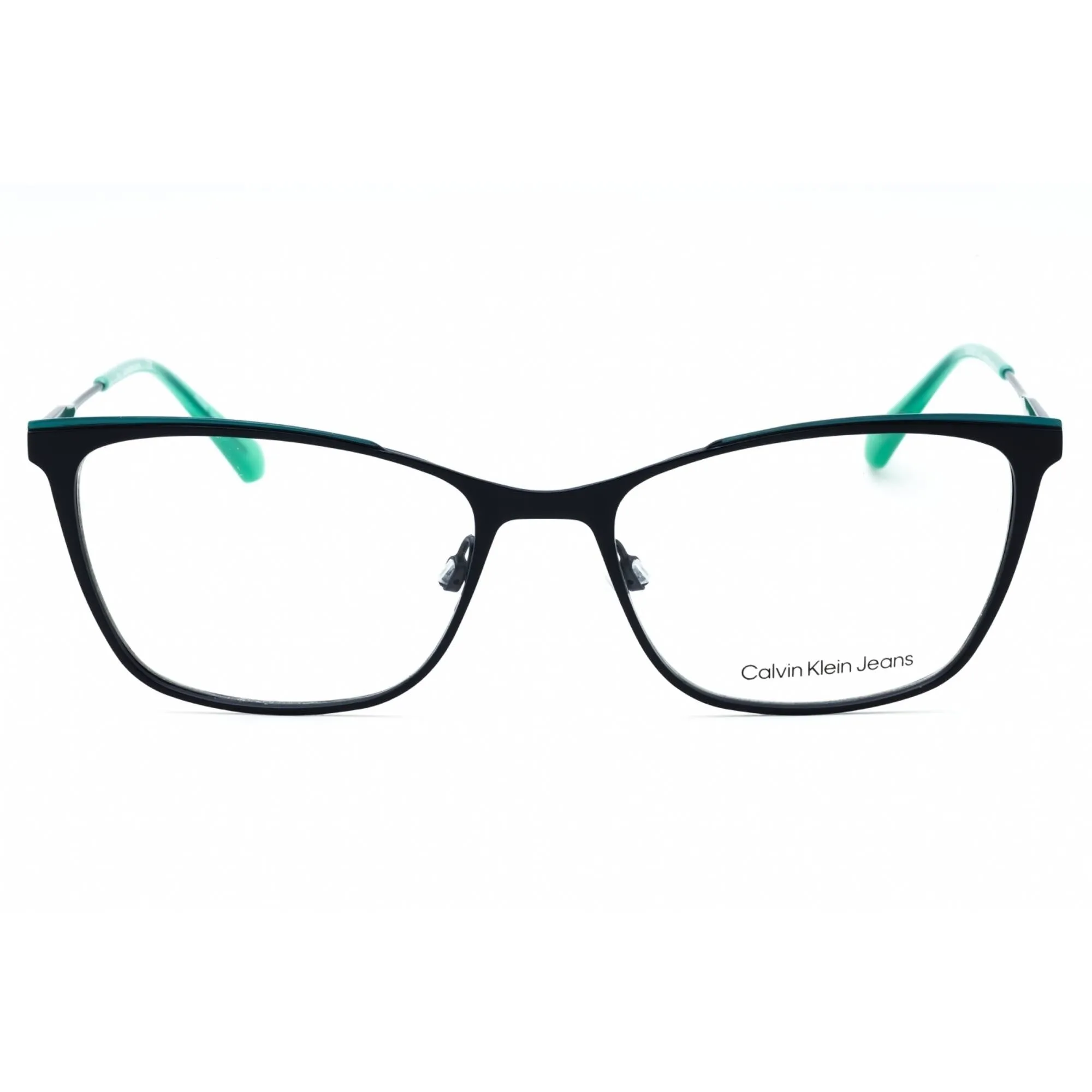 Calvin Klein Jeans Women's Eyeglasses - Navy/Pool Metal Cat Eye Frame | CKJ21207 410