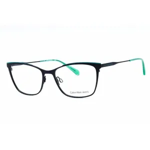 Calvin Klein Jeans Women's Eyeglasses - Navy/Pool Metal Cat Eye Frame | CKJ21207 410