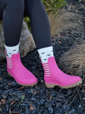 Diana Ferrari Laurina Gumboot Fuchsia Stripe