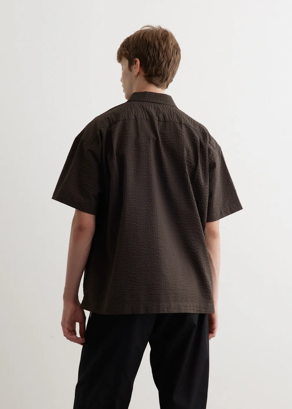 Dry Soft Seersucker Short Sleeve Shirt