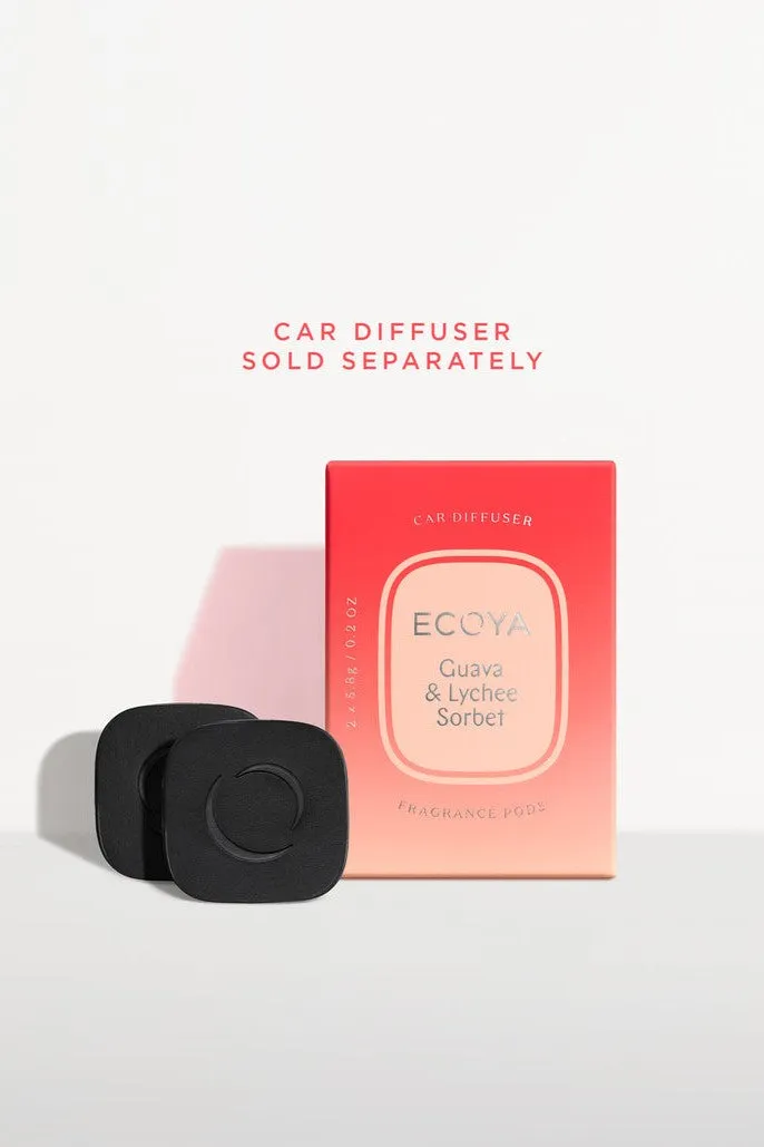 ECOYA Guava & Lychee Sorbet Car Diffuser Refill New