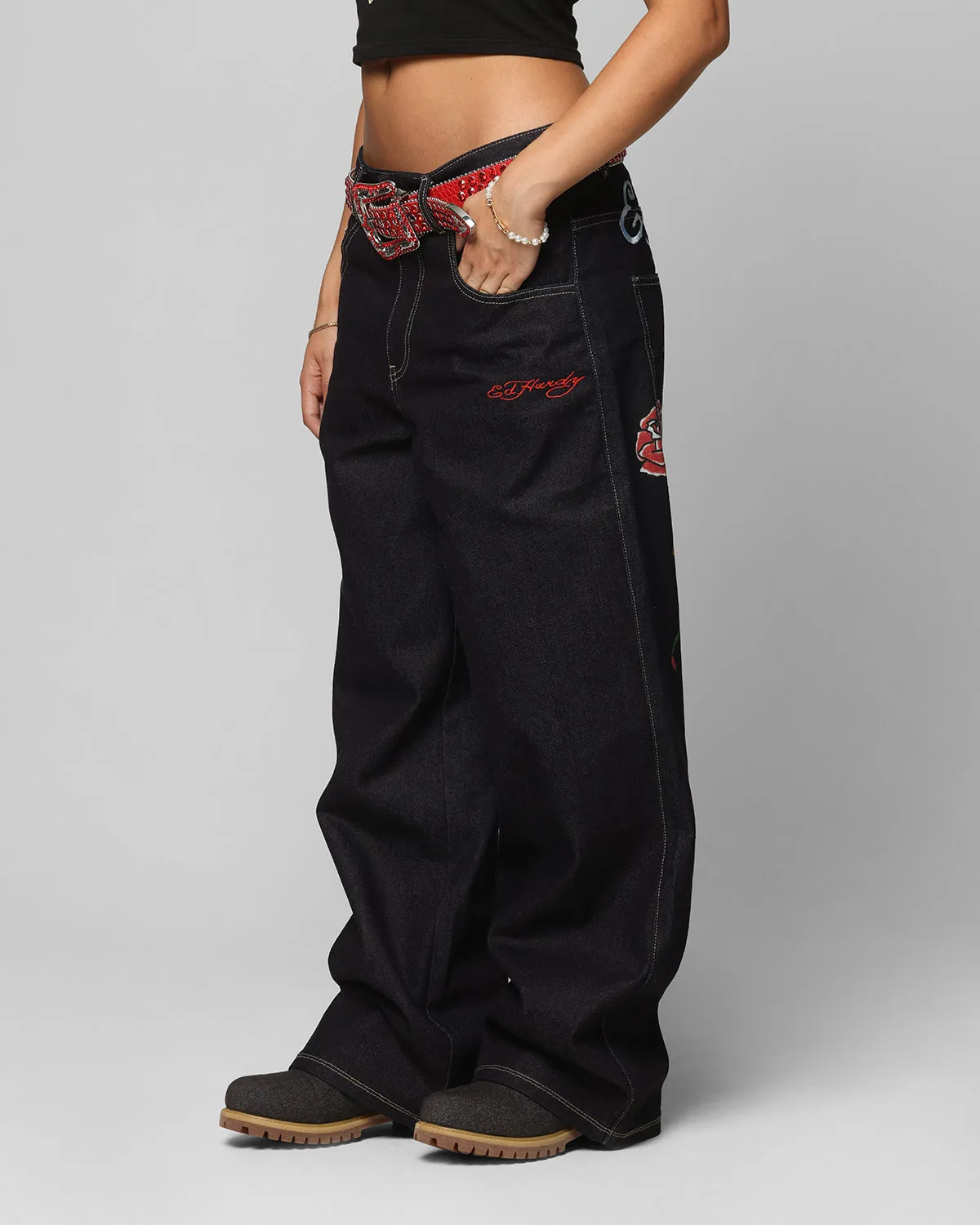 Ed Hardy Denim Jeans Raw Indigo
