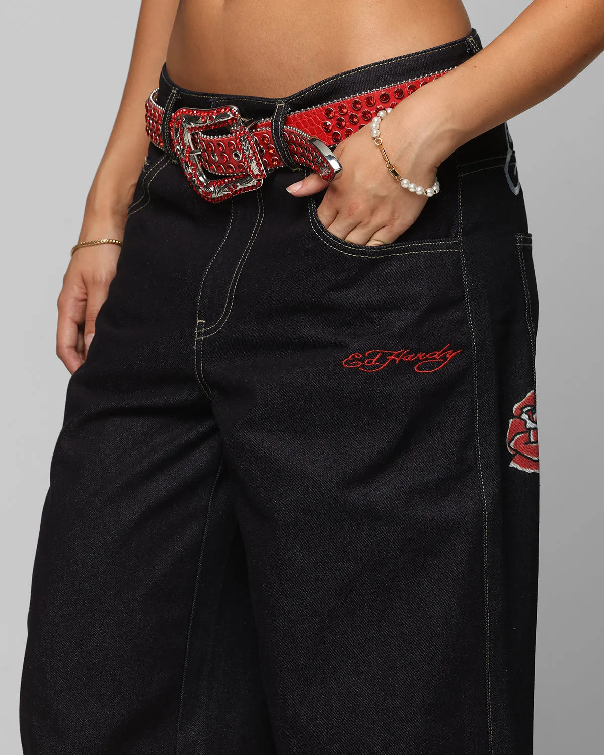 Ed Hardy Denim Jeans Raw Indigo