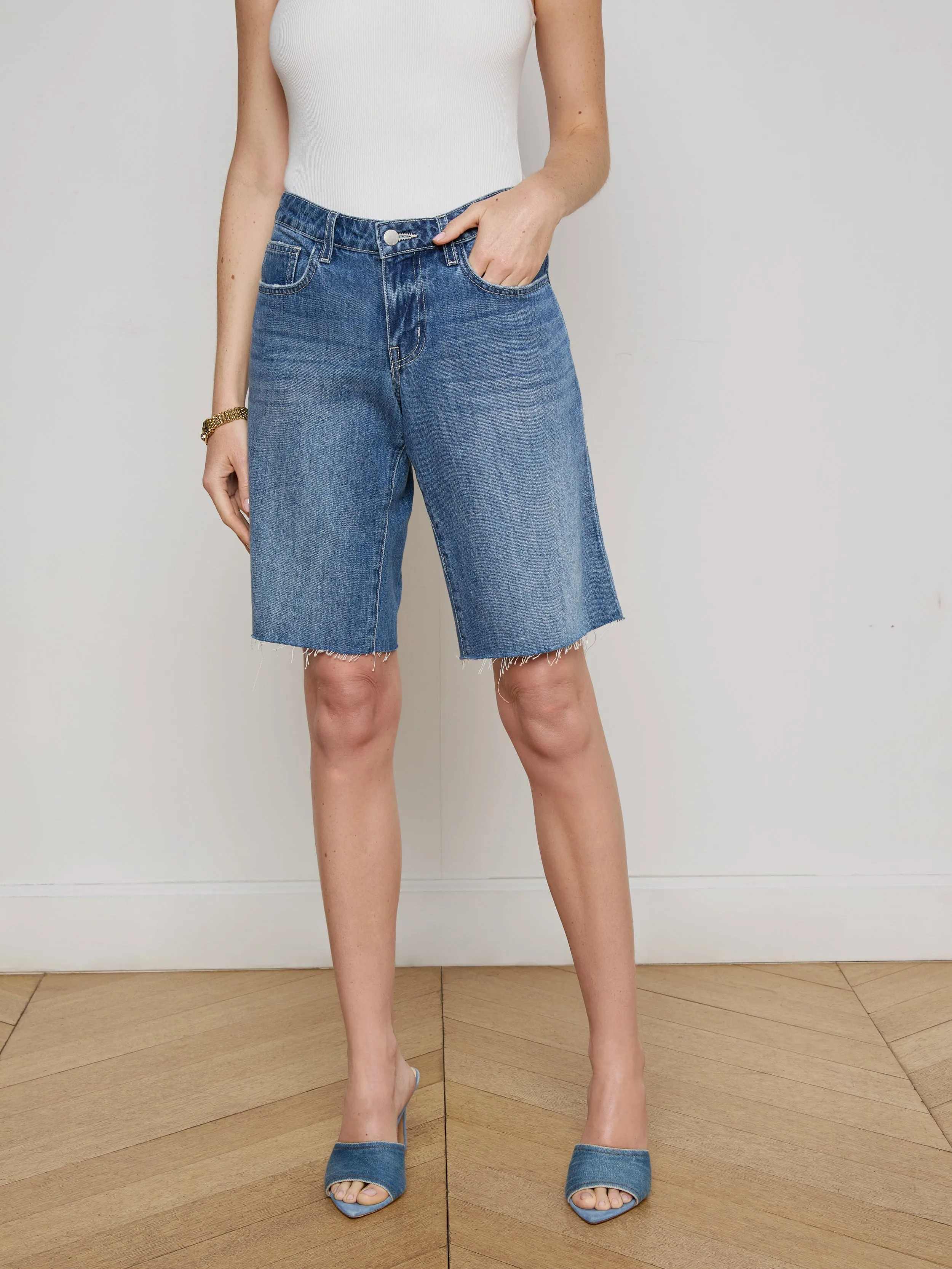 Elise Denim Bermuda Short