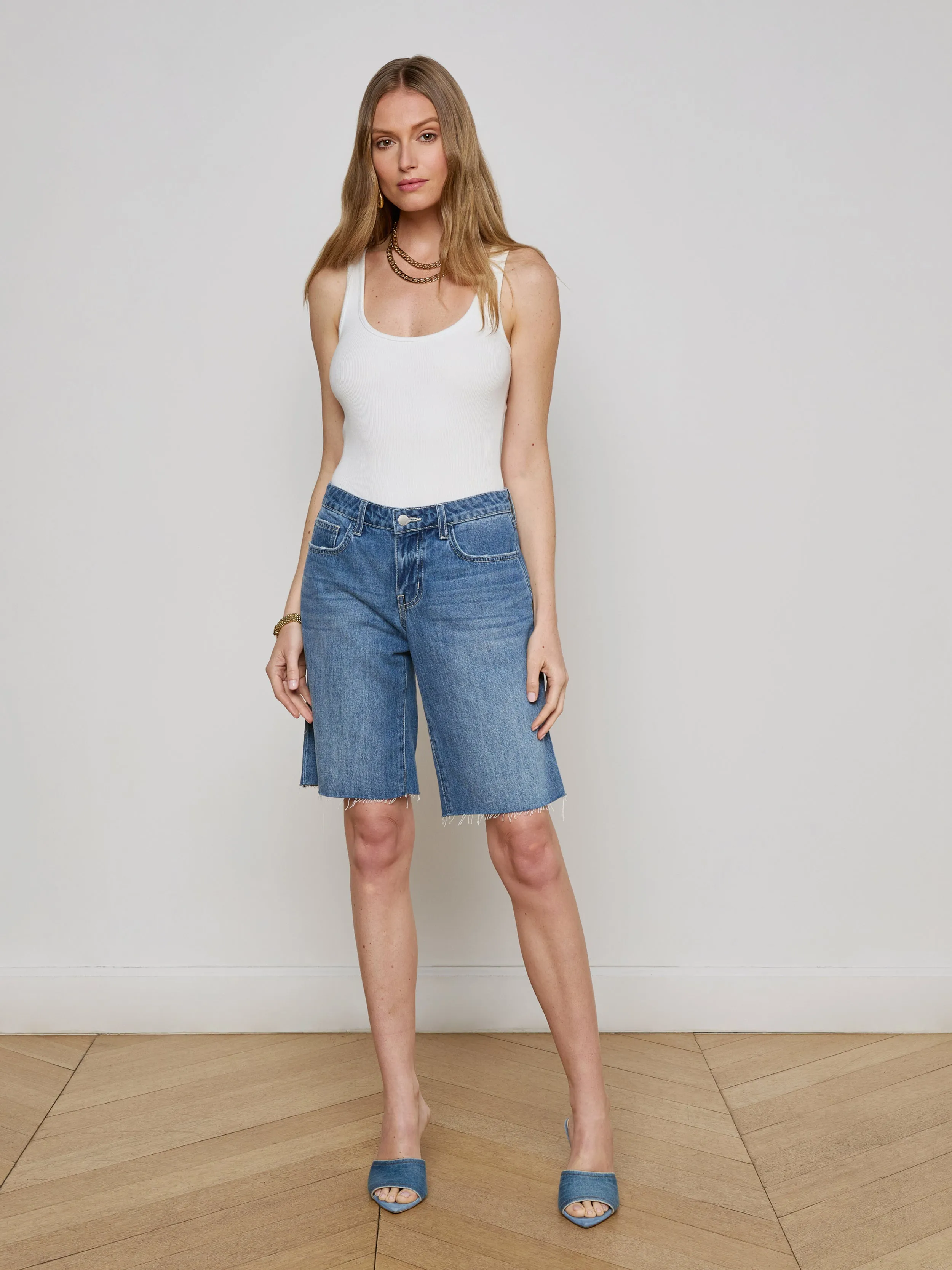 Elise Denim Bermuda Short