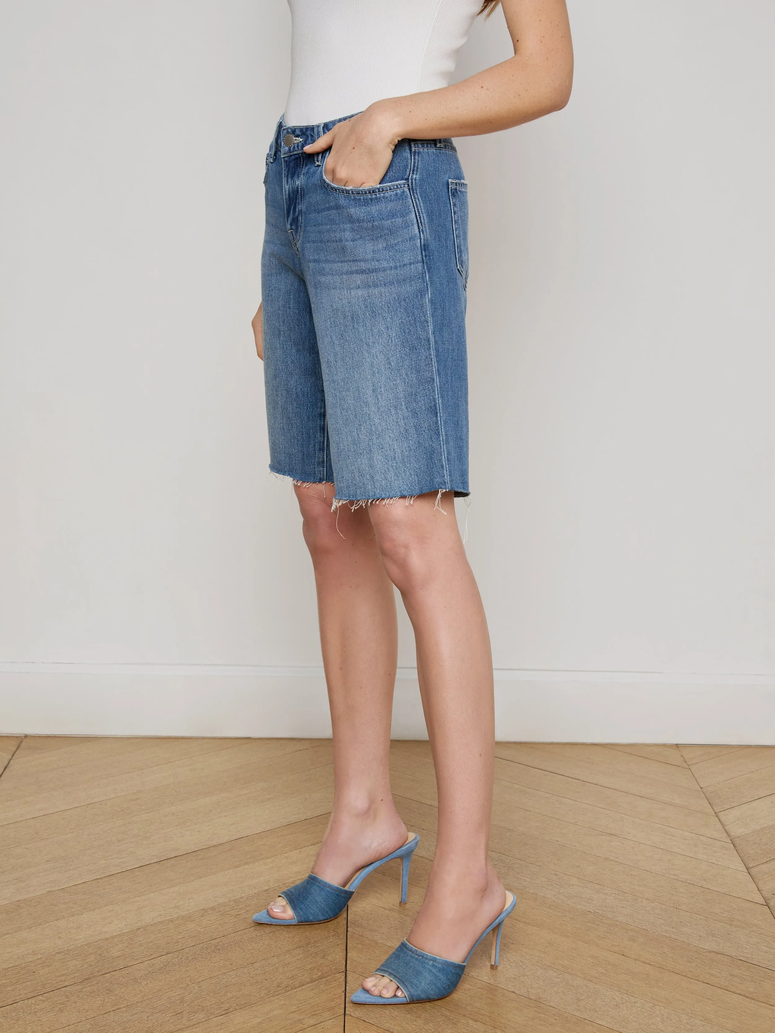 Elise Denim Bermuda Short