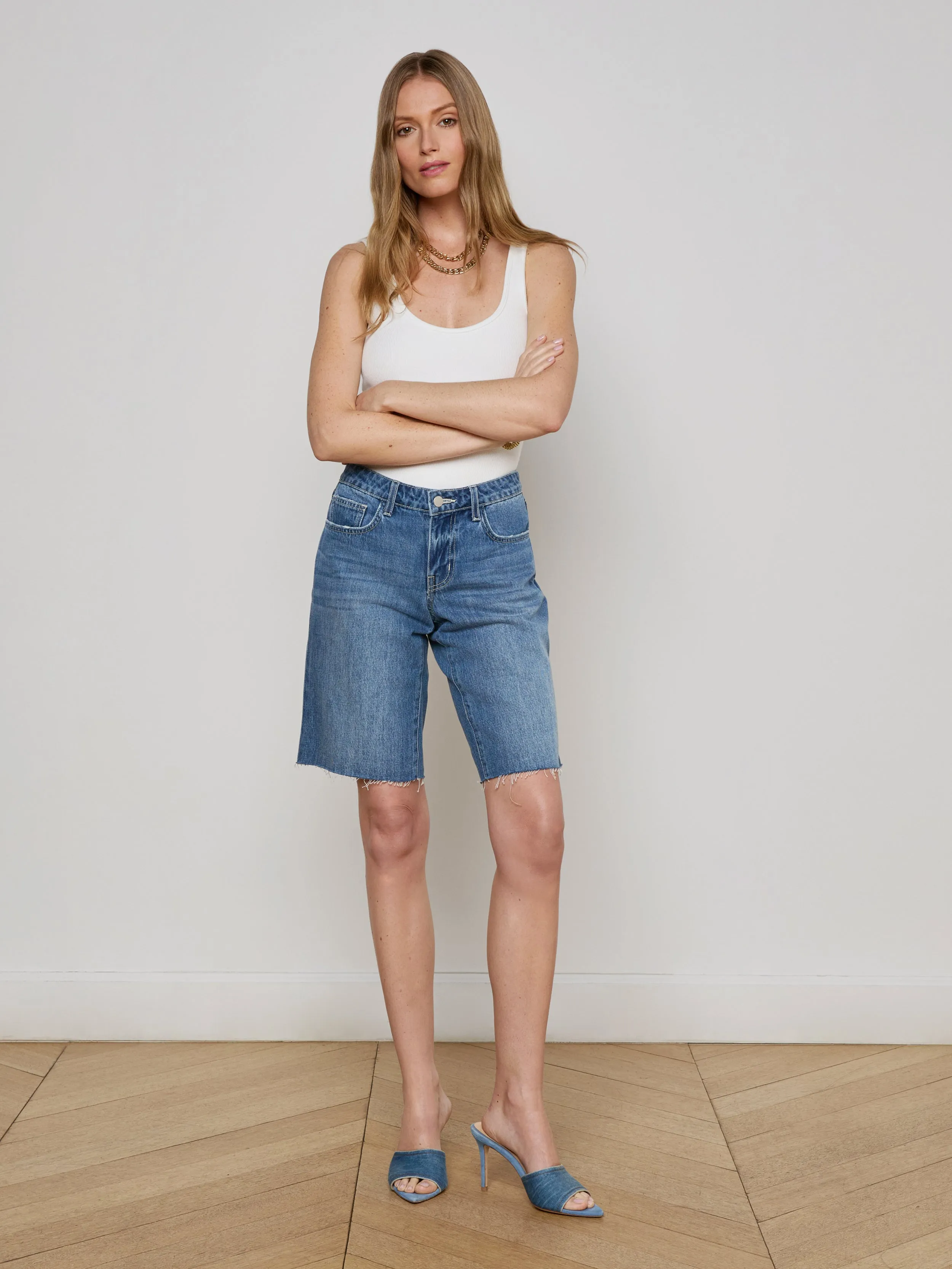 Elise Denim Bermuda Short