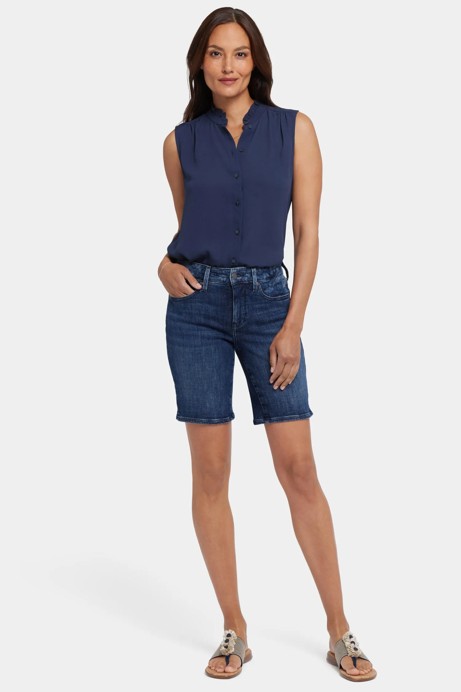 Ella Denim Shorts - Indigo Oak Park