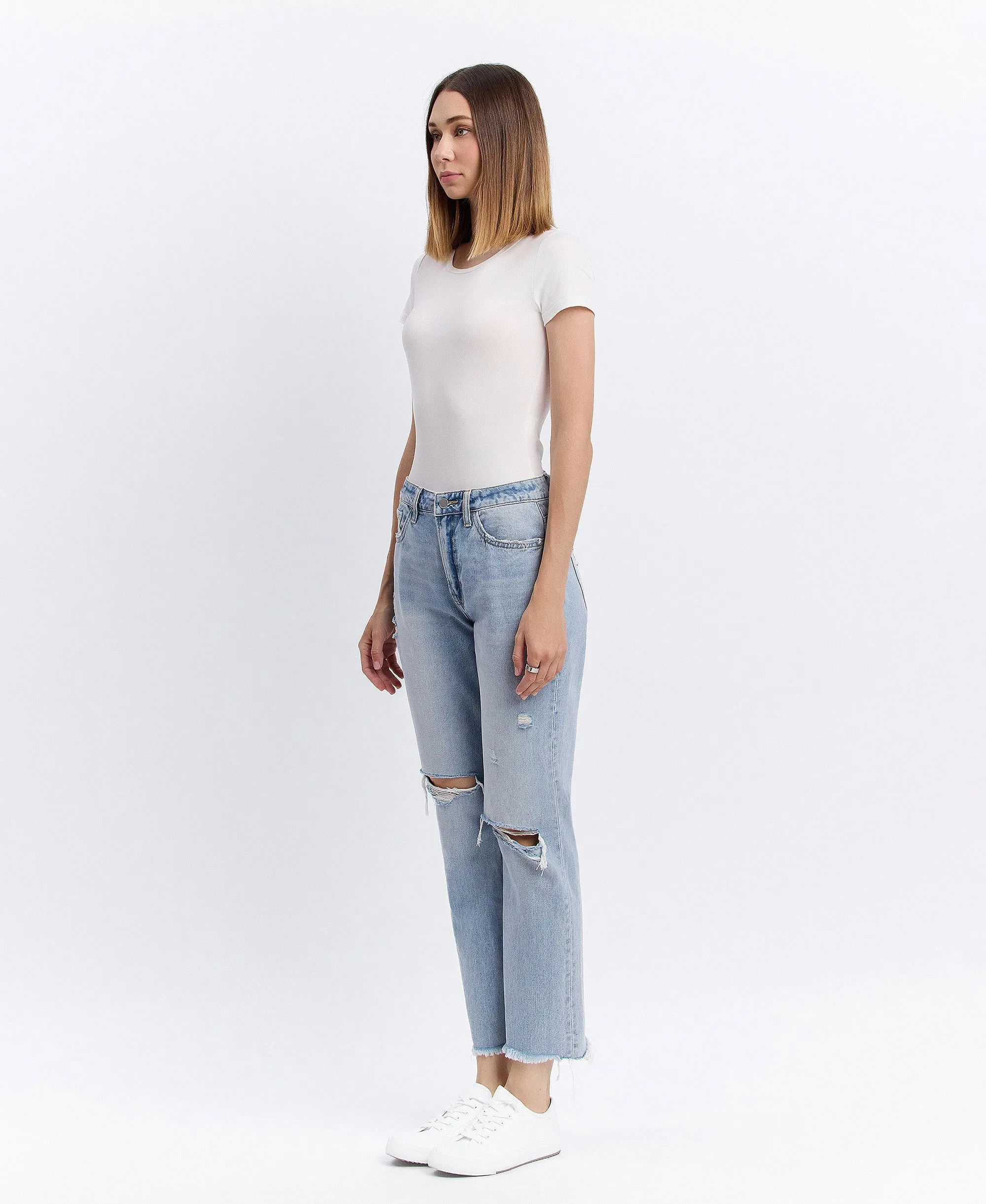 Flexible - Super High Rise Relaxed Straight Jeans
