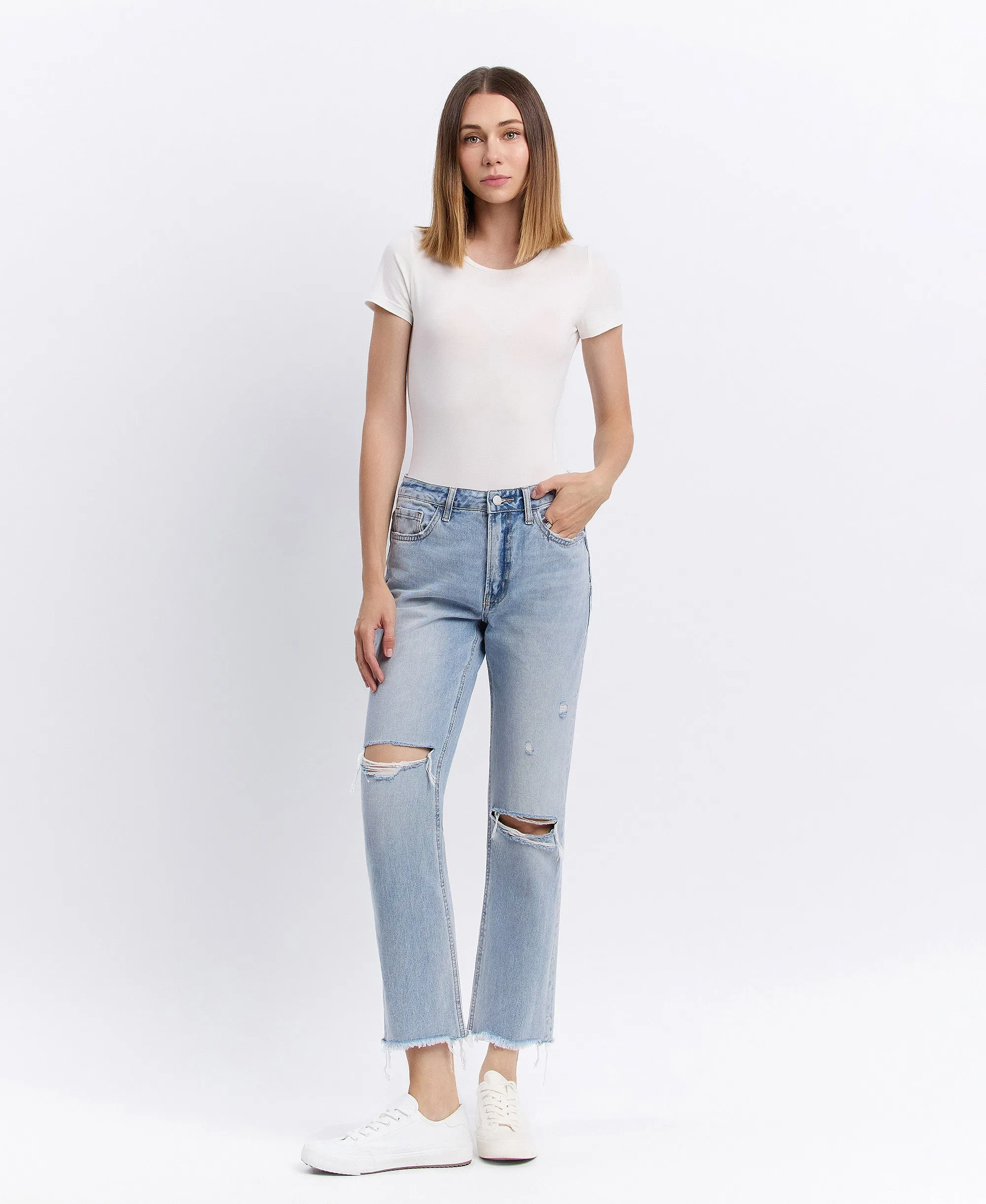 Flexible - Super High Rise Relaxed Straight Jeans