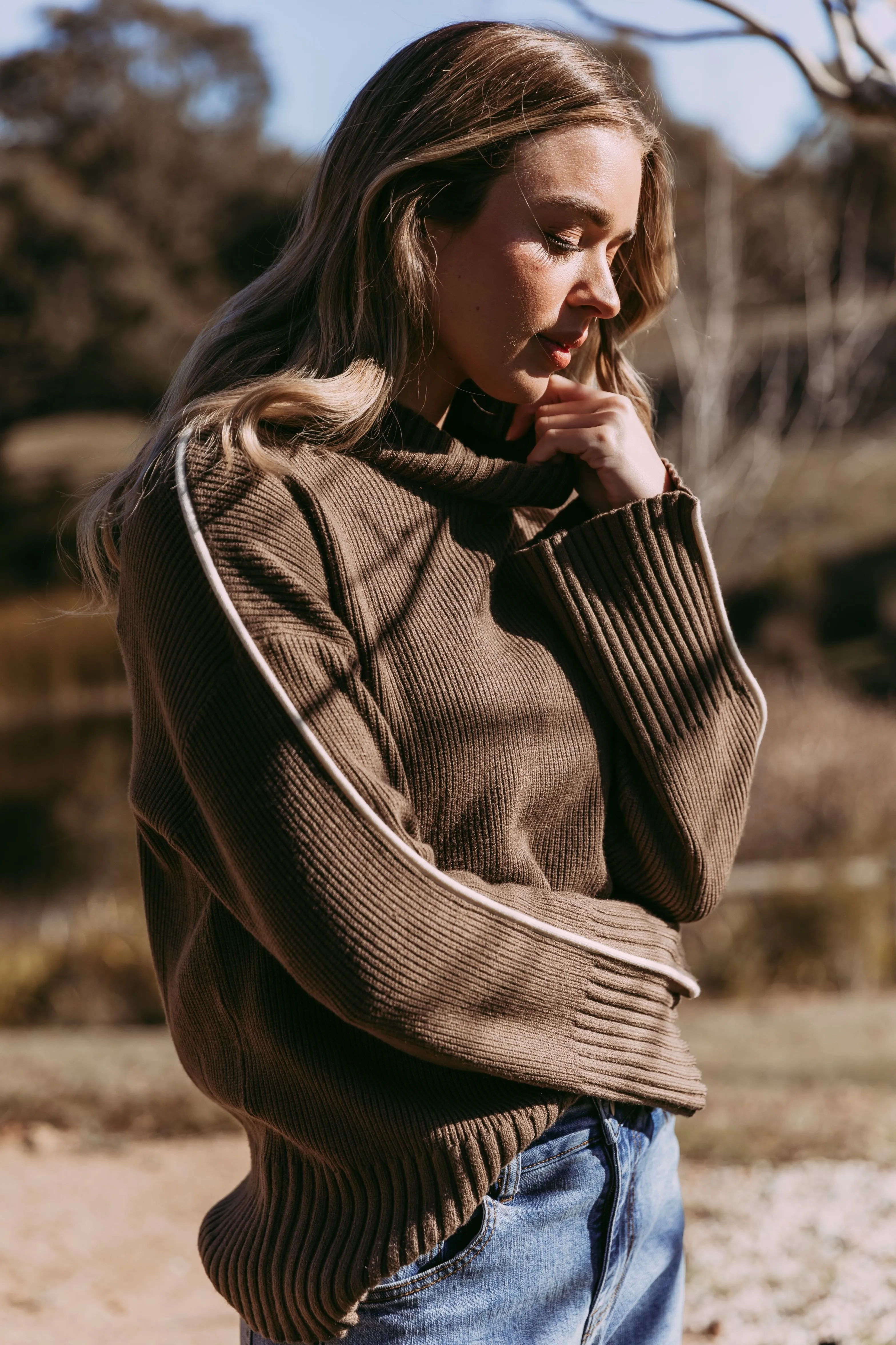 Foxwood Oliver Knit Coffee Quartz