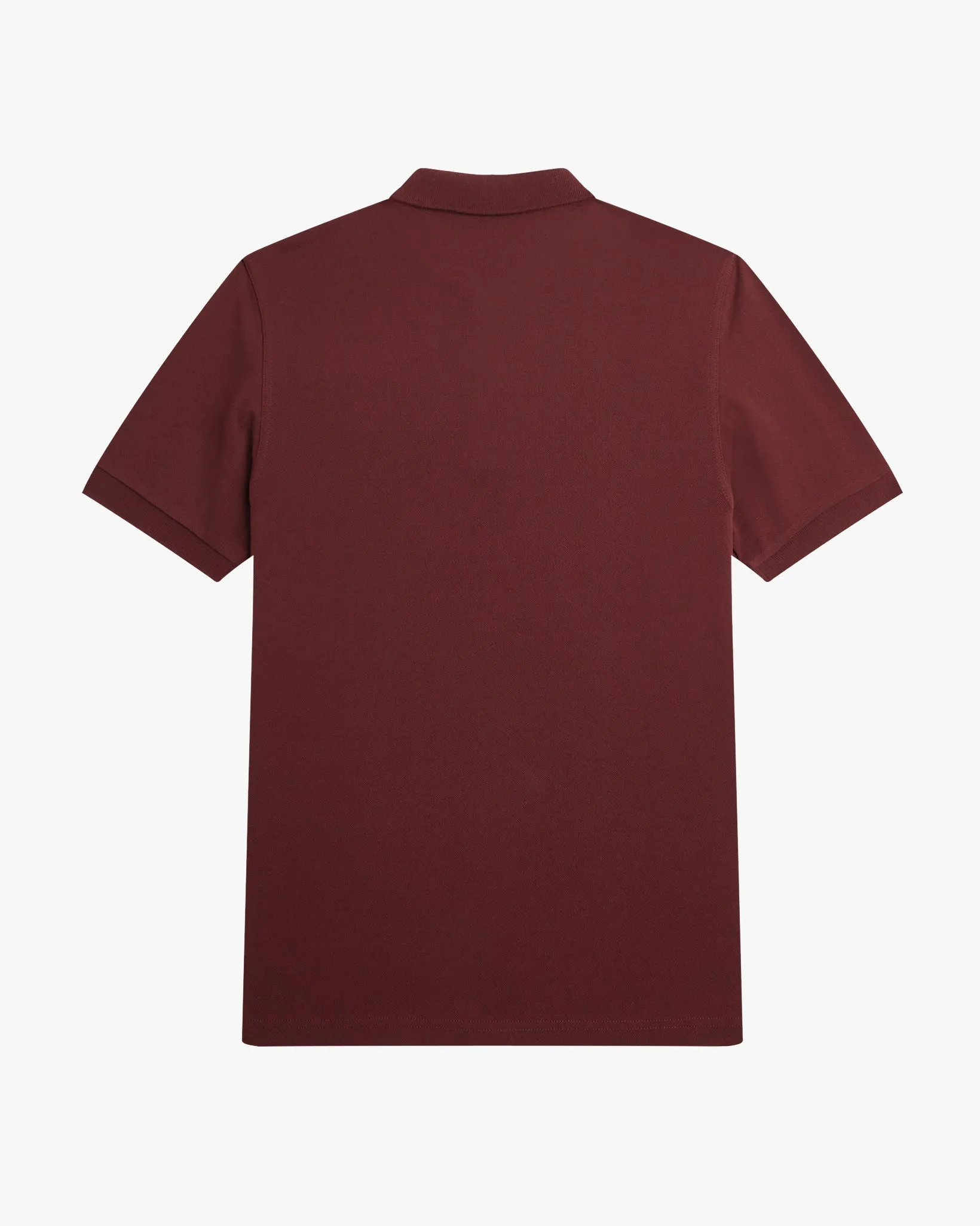Fred Perry Plain Polo Shirt - Oxblood / Ecru